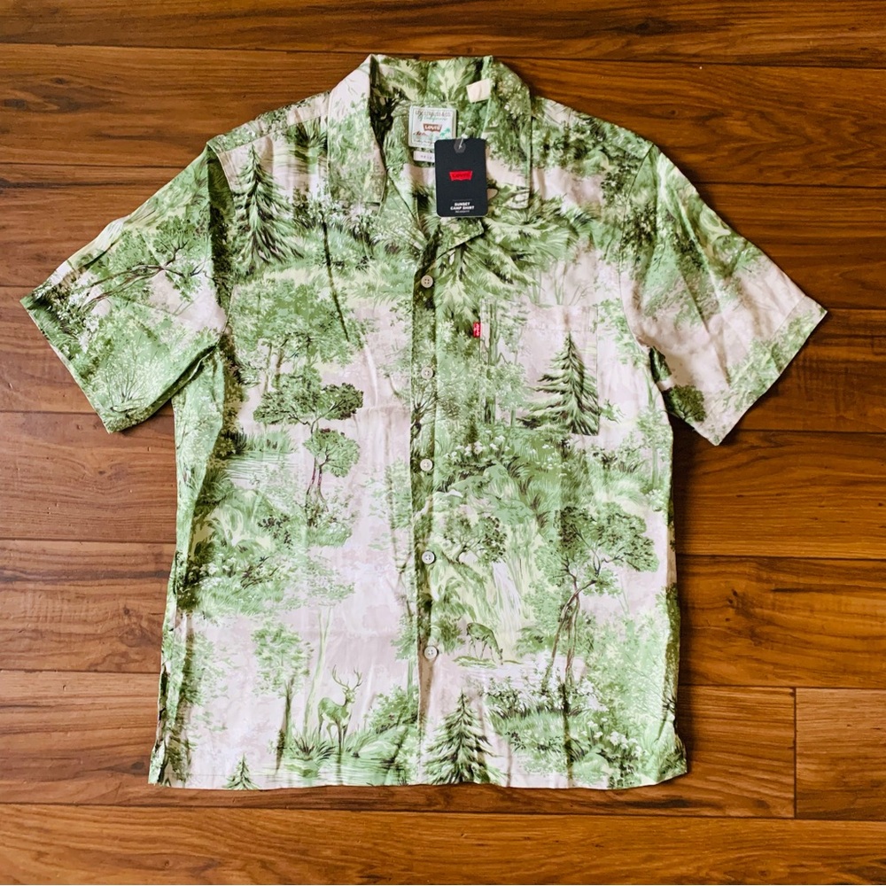 NWT Levi Strauss & Co. Of California Sunset Camp Men's Button-Up Size S